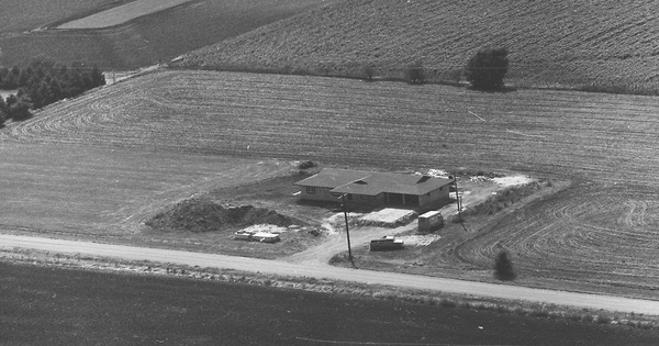 Vintage Aerial photo from 1976 in Reno County, KS