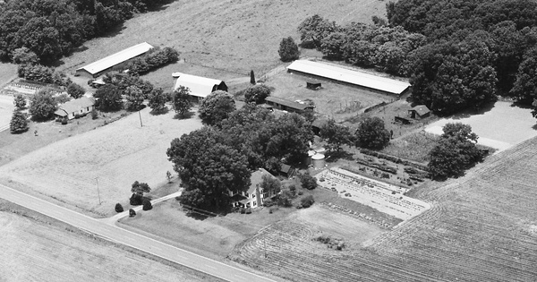 Vintage Aerial photo from 1982 in Lincoln County, NC