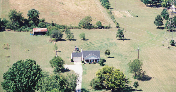 Vintage Aerial photo from 2002 in Delaware County, OH