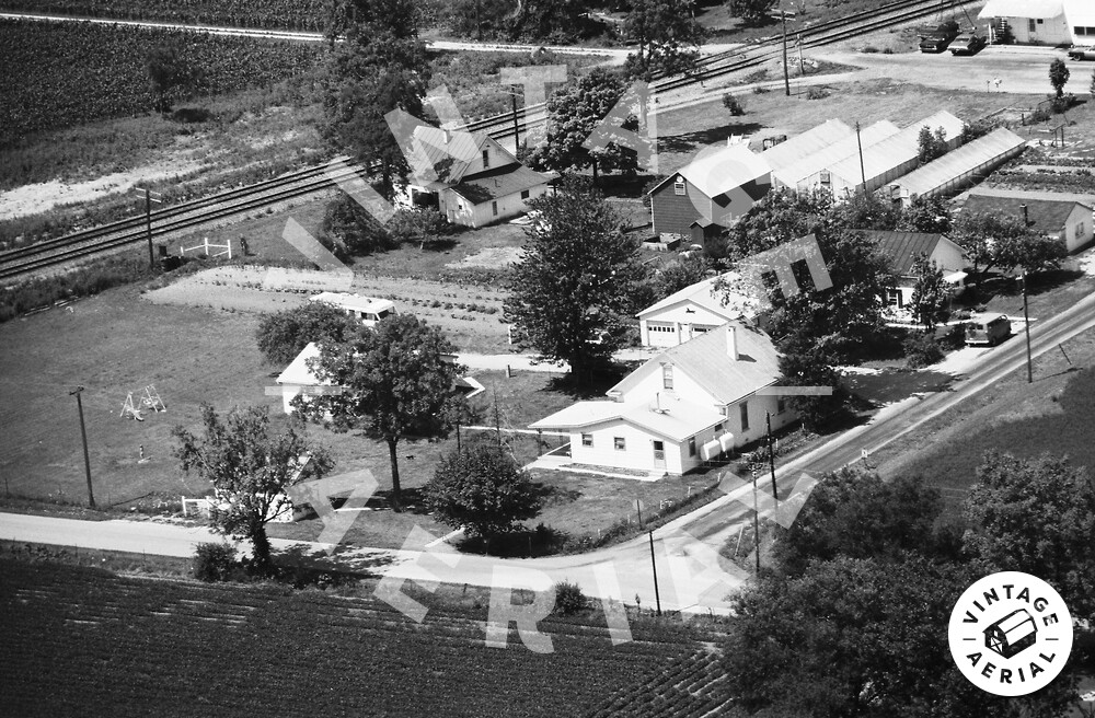 Vintage Aerial Ohio Darke County 1977 44FDA9