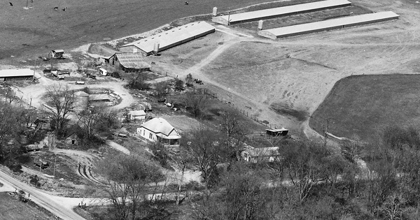 Vintage Aerial photo from 1988 in Washington County, AR