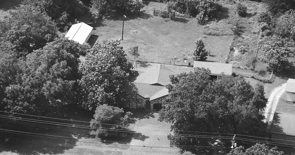 Vintage Aerial photo from 1986 in Cherokee County, TX