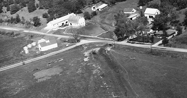 Vintage Aerial photo from 1969 in Mercer County, IL