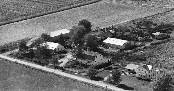 Vintage Aerial photo from 1976 in Douglas County, IL