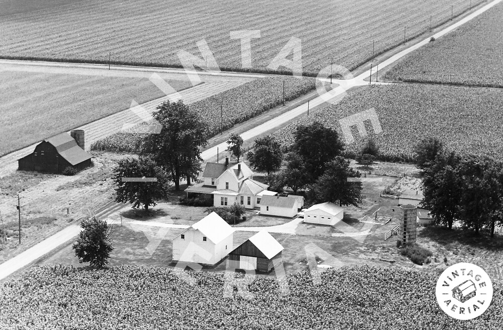Vintage Aerial Illinois Vermilion County 1966 53FVE32
