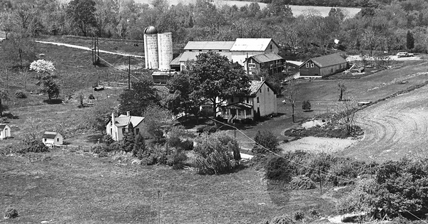 Vintage Aerial photo from 1970 in Warren County, NJ