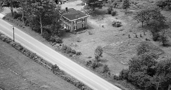 Vintage Aerial photo from 1990 in Saratoga County, NY