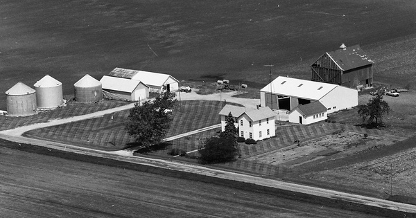 Vintage Aerial photo from 1983 in Benton County, IN