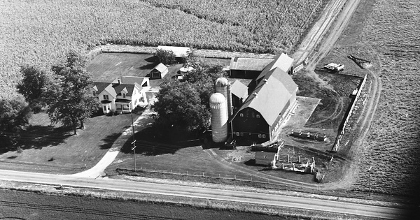 Vintage Aerial photo from 1967 in Winnebago County, IL