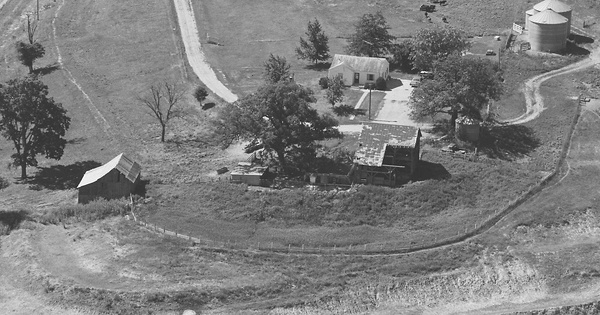 Vintage Aerial photo from 1980 in Fremont County, IA