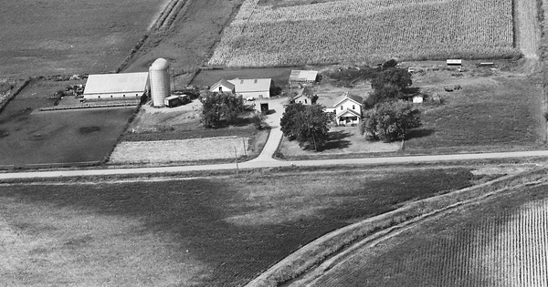 Vintage Aerial photo from 1976 in Greene County, IA