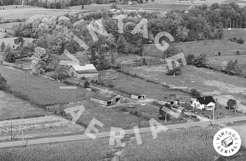 Vintage Aerial Kentucky Russell County 1982 1WRU29