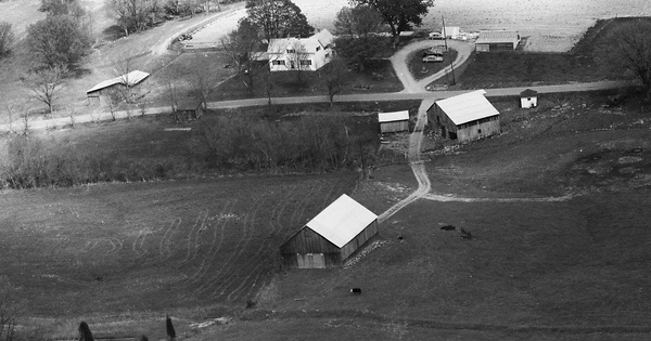 Vintage Aerial photo from 1988 in Pendleton County, KY