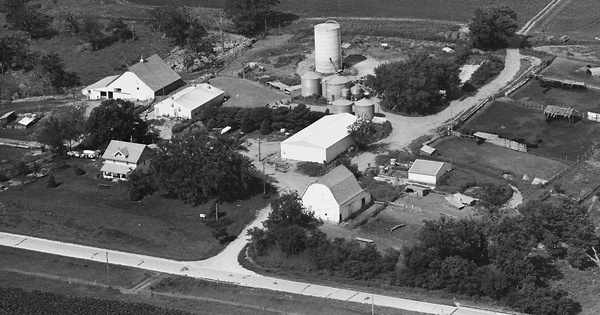 Vintage Aerial photo from 1981 in Madison County, IA