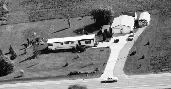 Vintage Aerial photo from 1989 in Ogemaw County, MI