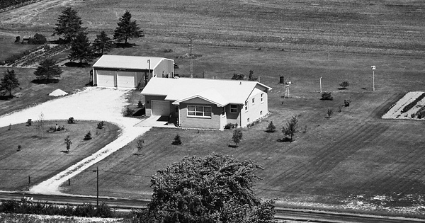Vintage Aerial photo from 1976 in Berrien County, MI