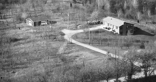 Vintage Aerial photo from 1986 in Hillsdale County, MI