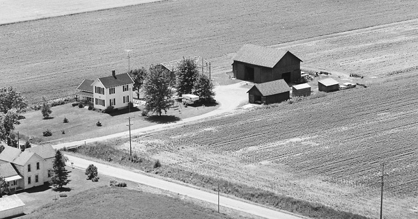 Vintage Aerial photo from 1979 in Lenawee County, MI