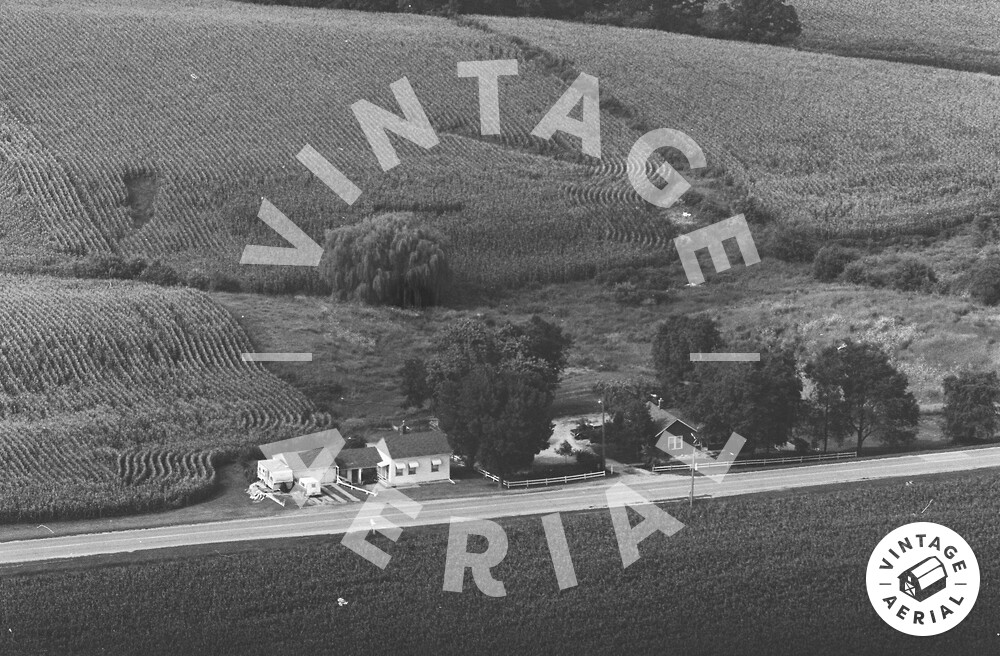 Vintage Aerial Iowa Clinton County 1981 8CCL18