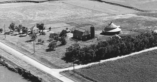 Vintage Aerial photo from 1975 in Sioux County, IA
