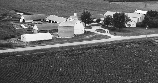 Vintage Aerial photo from 1978 in Scott County, IA