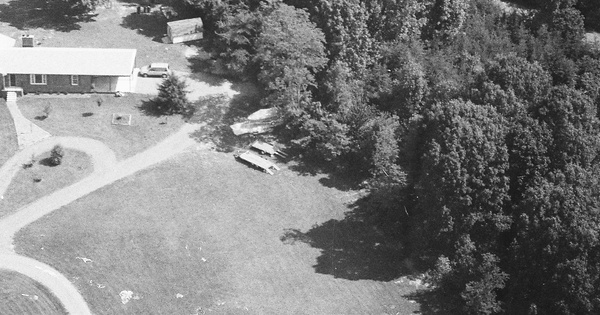 Vintage Aerial photo from 1990 in Albemarle County, VA