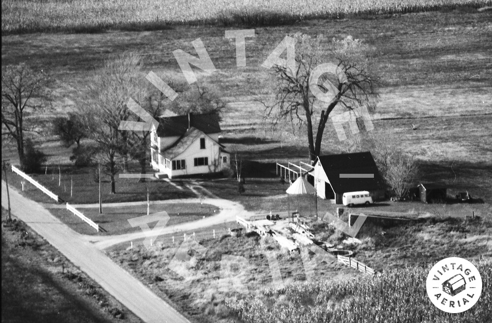 Vintage Aerial Wisconsin Waupaca County 1977 90PWAU1