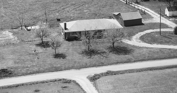Vintage Aerial photo from 1987 in Bedford County, VA
