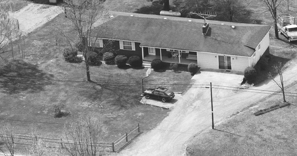 Vintage Aerial photo from 1987 in Wilkes County, NC