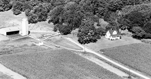 Vintage Aerial photo from 1971 in Pierce County, WI