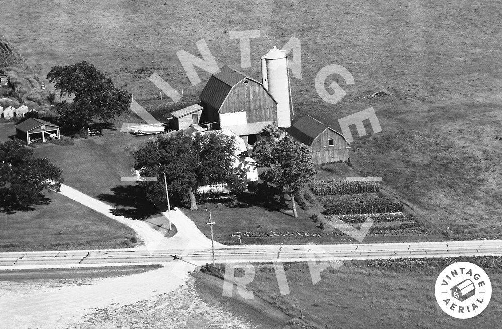 Vintage Aerial Wisconsin Fond du Lac County 1977 110PFON15