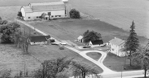 Vintage Aerial photo from 1977 in Fond du Lac County, WI