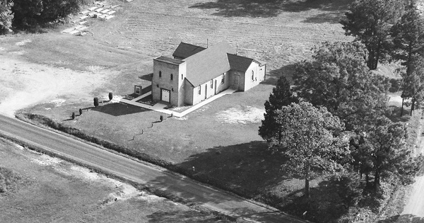 Vintage Aerial photo from 1984 in Brunswick County, VA