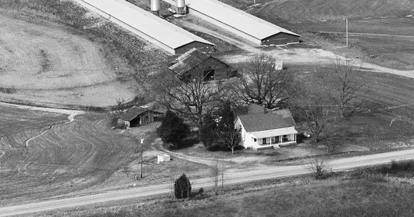 Vintage Aerial photo from 1984 in Madison County, GA