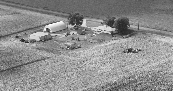 Vintage Aerial photo from 1978 in McLean County, IL