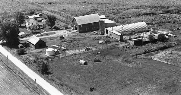 Vintage Aerial photo from 1965 in Whiteside County, IL