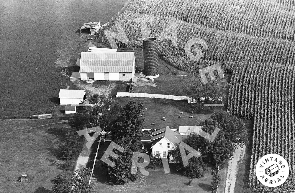 Vintage Aerial Ohio Ross County 1963 17DRO18