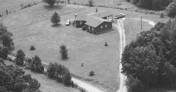 Vintage Aerial photo from 1990 in Orange County, VA