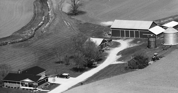 Vintage Aerial photo from 1988 in Sandusky County, OH