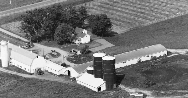 Vintage Aerial photo from 1984 in Lewis County, NY