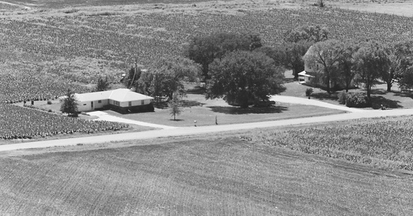 Vintage Aerial photo from 1980 in Lancaster County, NE