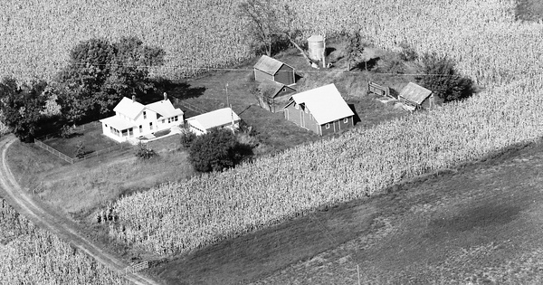 Vintage Aerial photo from 1987 in Dodge County, NE