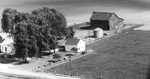 Vintage Aerial photo from 1972 in Boone County, IN