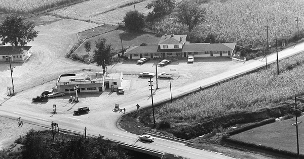 Vintage Aerial photo from 1964 in Clinton County, IN