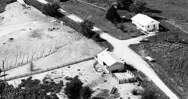 Vintage Aerial photo from 1974 in Macon County, MO