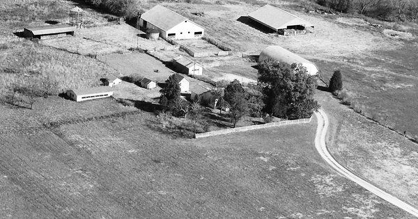 Vintage Aerial photo from 1988 in Monroe County, MO