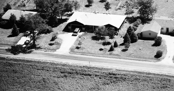 Vintage Aerial photo from 1976 in Kane County, IL