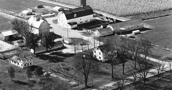 Vintage Aerial photo from 1964 in Kane County, IL