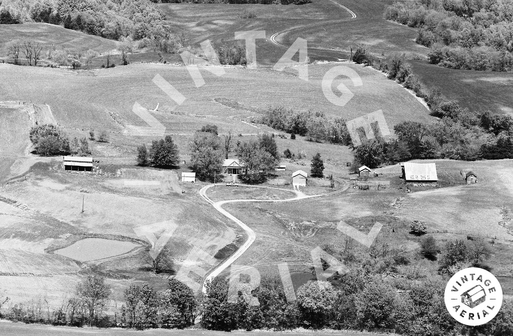 Vintage Aerial Missouri Howard County 1988 37LHO1