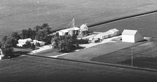 Vintage Aerial photo from 1981 in Woodford County, IL